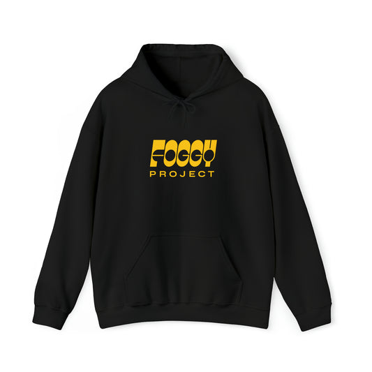 Foggy Project's Heavy Blend™ Hooded Sweatshirt Unisex Black Big Logo