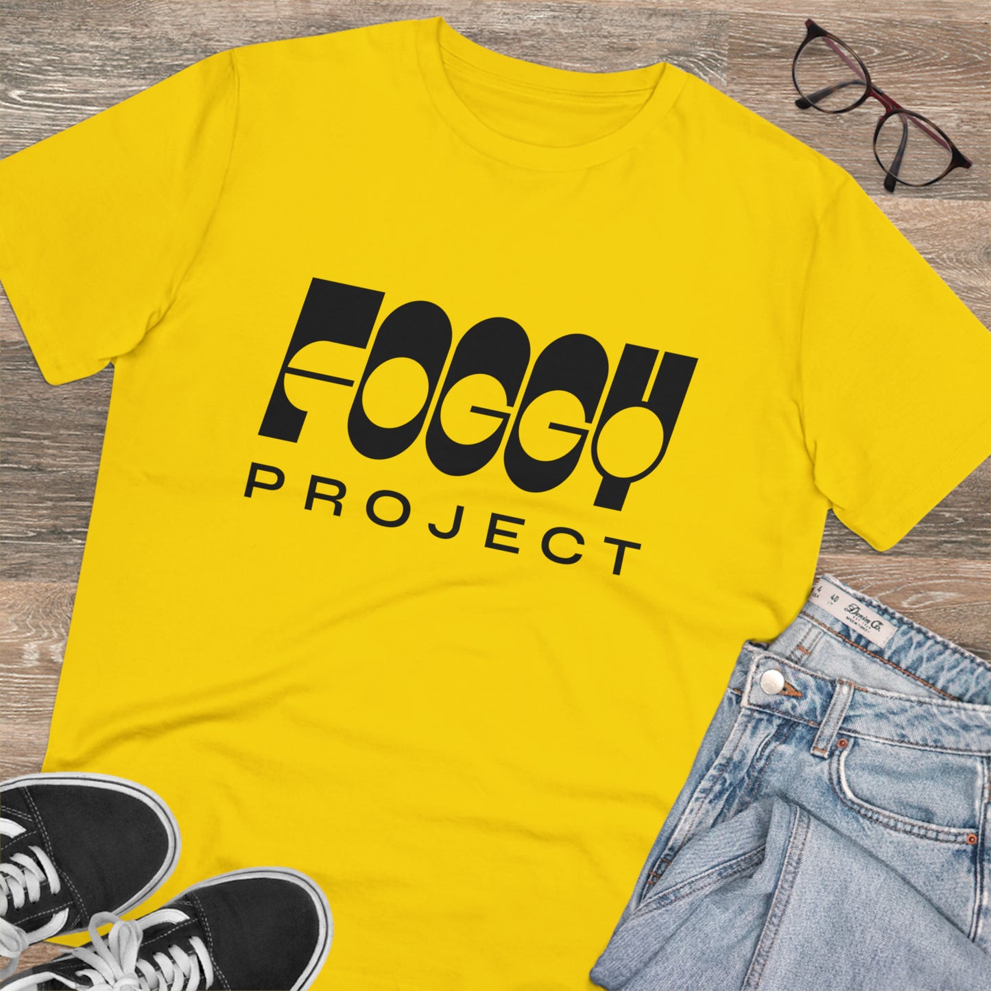 Foggy Project's Logo T-shirt Unisex Yellow