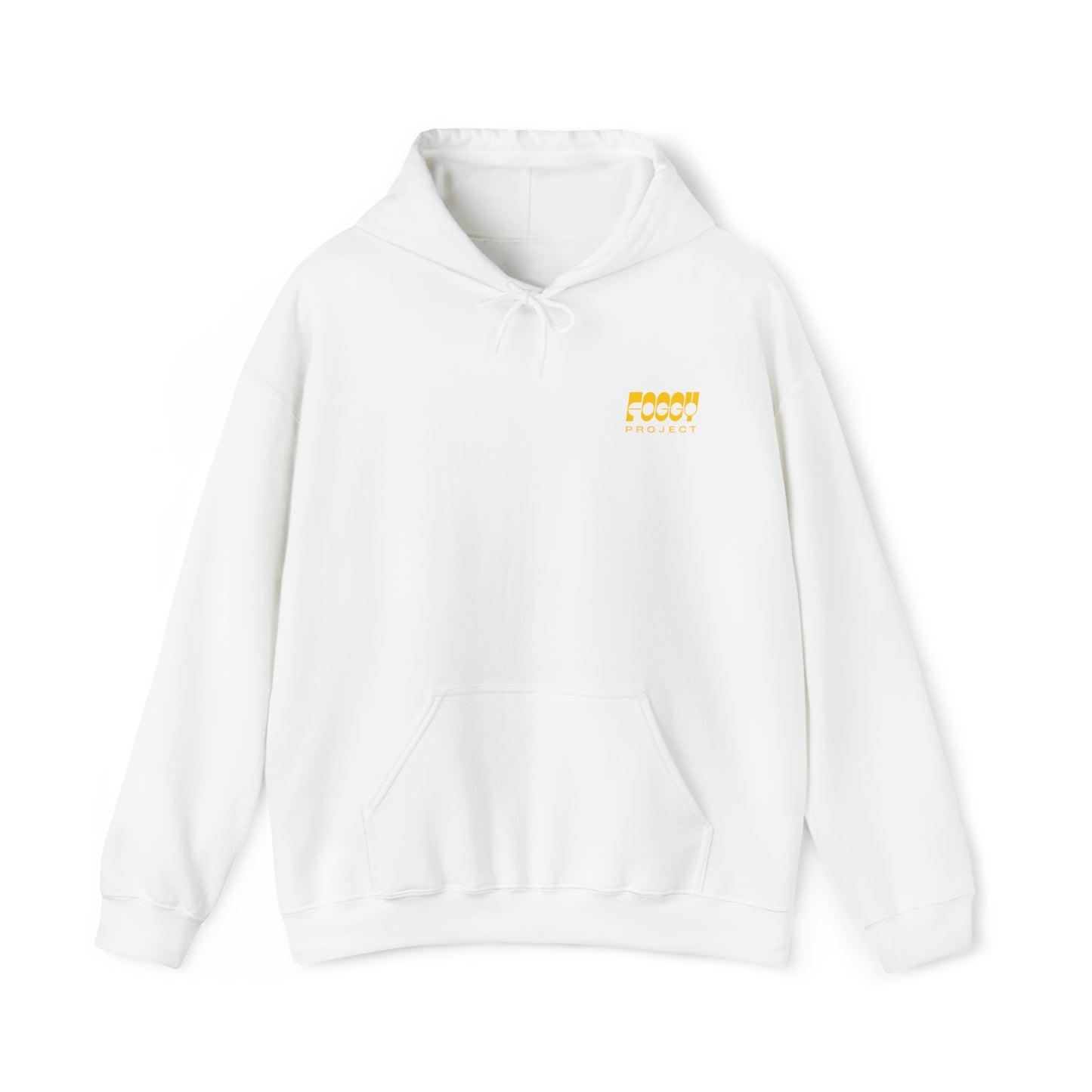 Foggy Project's Heavy Blend™ Hooded Sweatshirt Unisex Black Small Logo