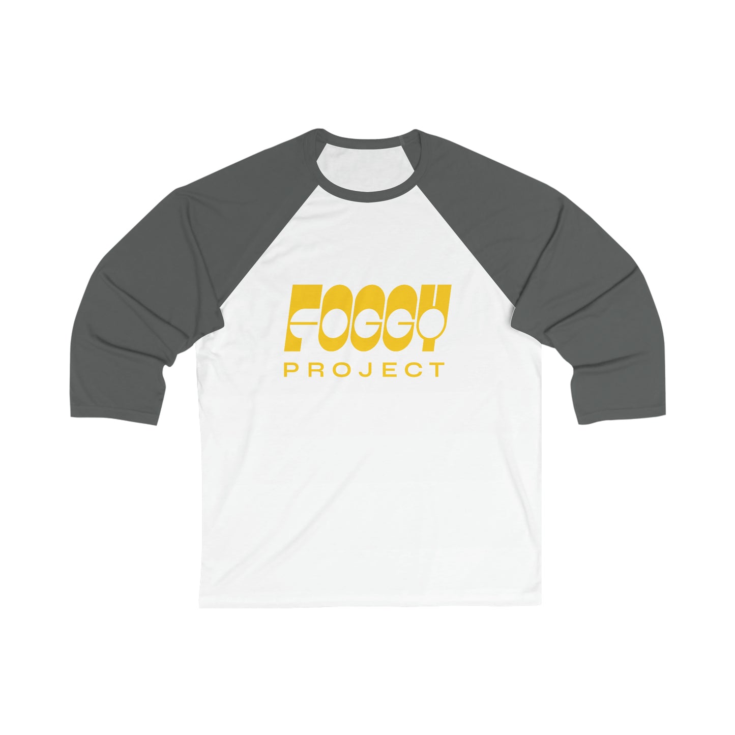Foggy Project's Logo Unisex 3\4 Sleeve Baseball Tee