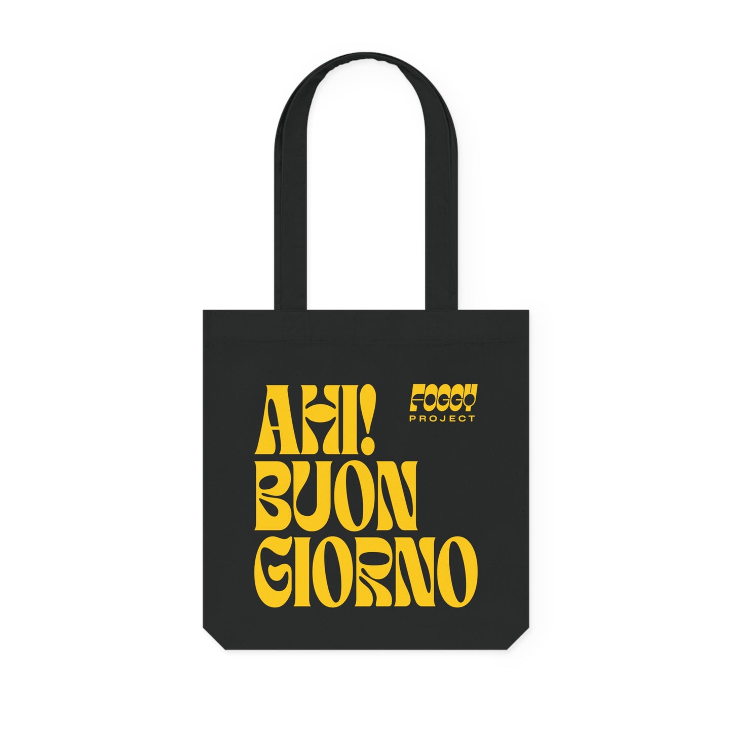 Foggy Project's "Ahi! Buongiorno" Woven Tote Bag