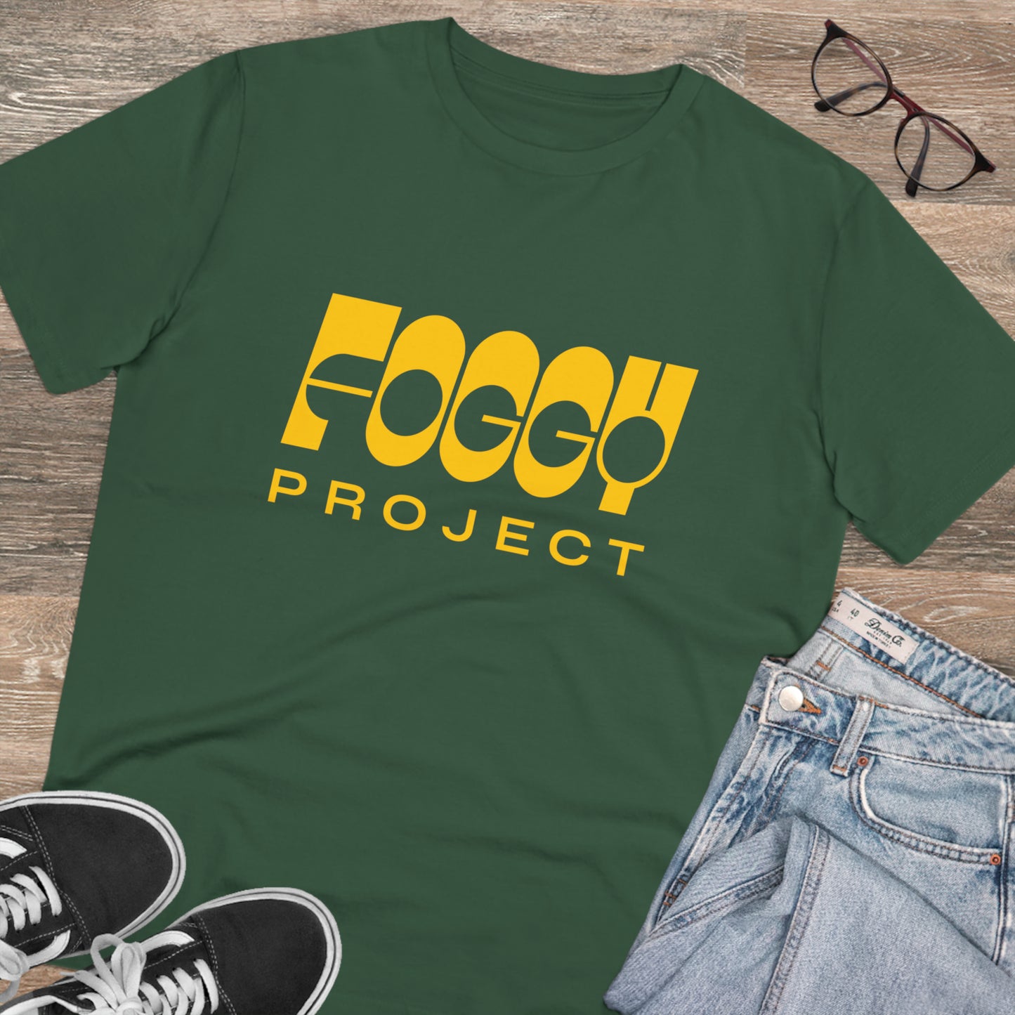 Foggy Project's Logo T-shirt Unisex Green