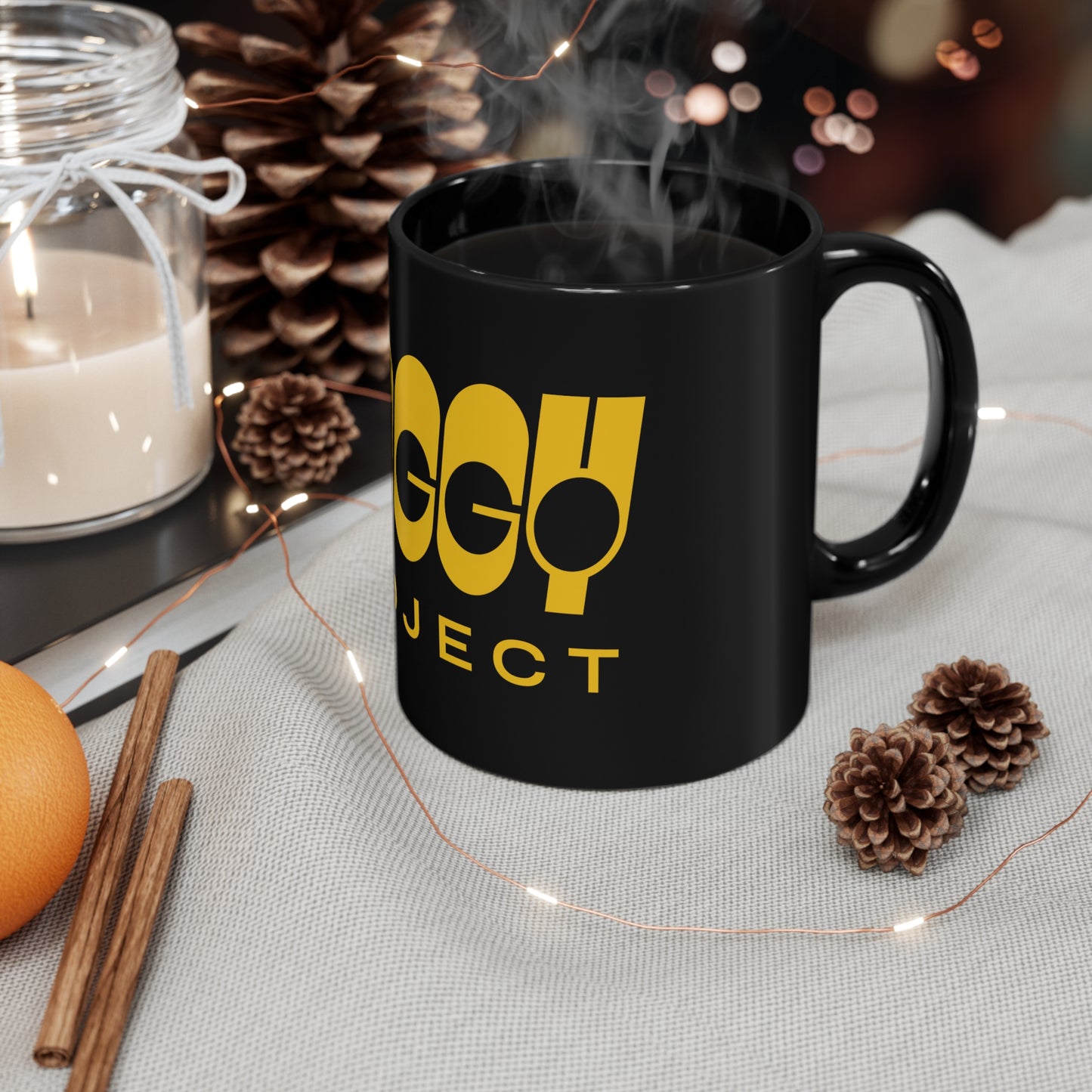 Foggy Project's Big Logo 11oz Black Mug